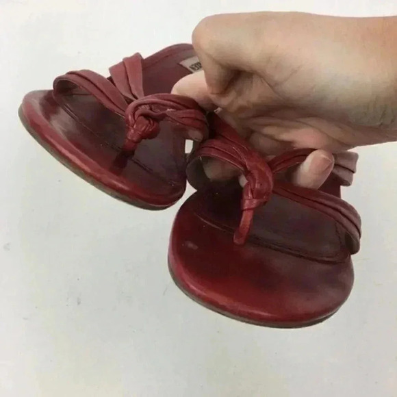 Steve Madden Heels Size 6.5 Kisses Red Leather - Picture 7 of 8